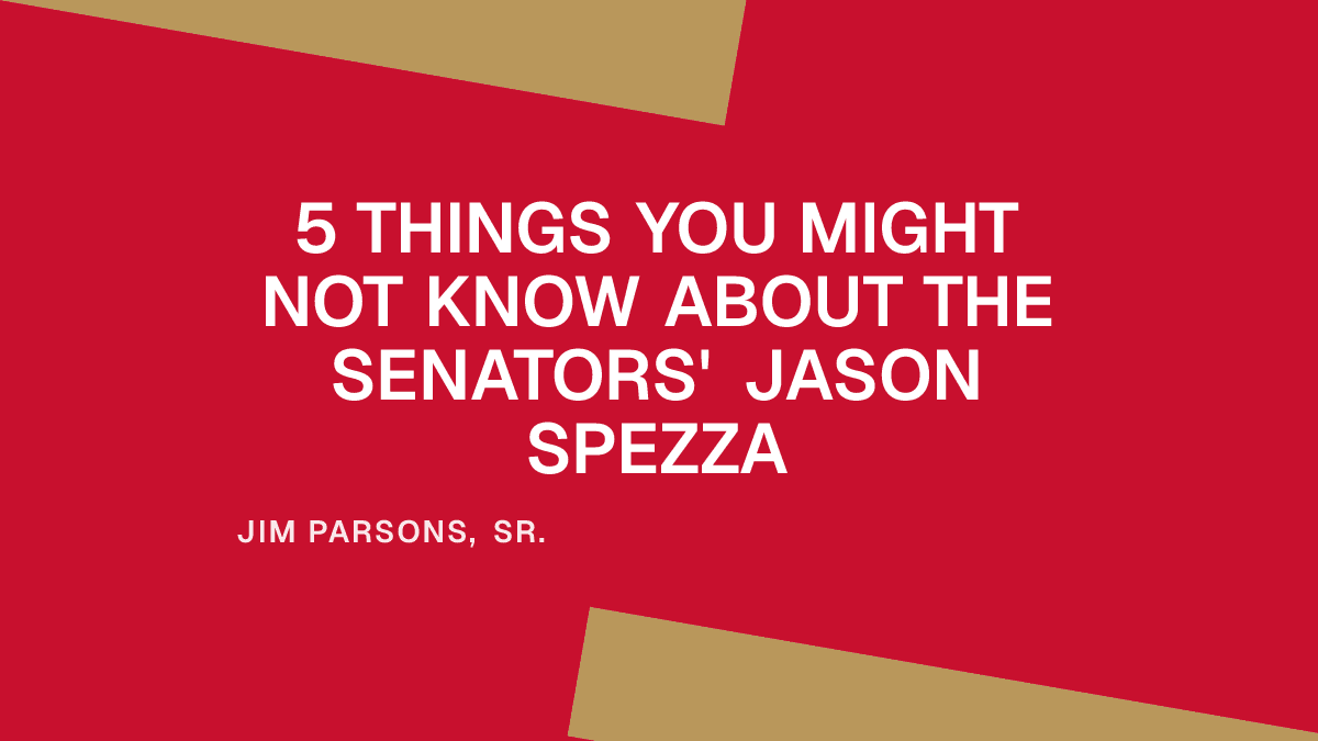 5 Things You Might Not Know About the Senators' Jason Spezza
