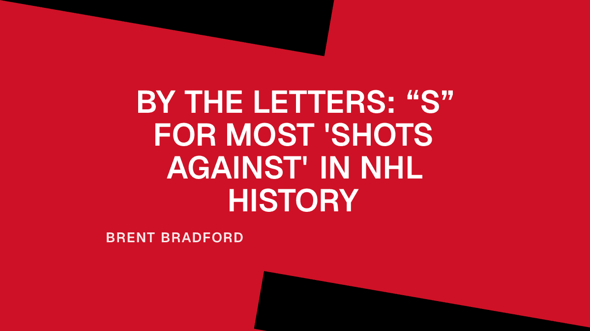 By the Letters: “S” for Most 'Shots Against' in NHL History