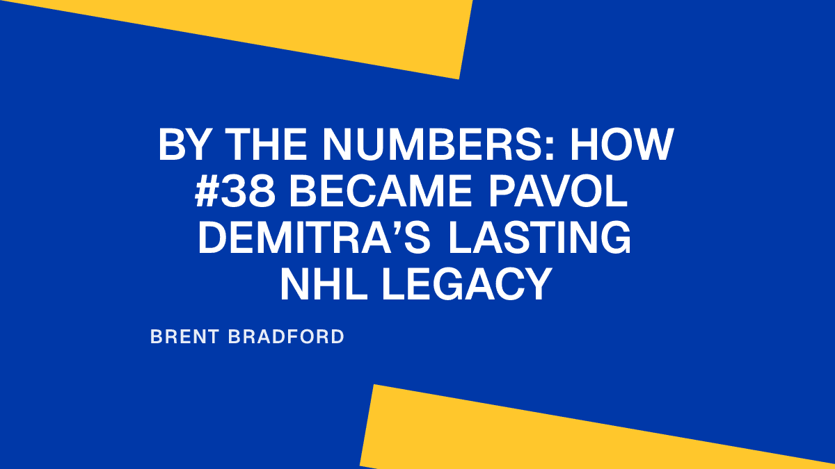 By the Numbers: How #38 Became Pavol Demitra’s Lasting NHL Legacy Placeholder Image