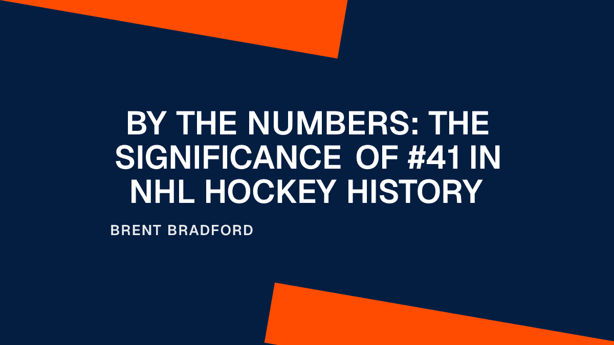 By the Numbers: The Significance of #41 in NHL Hockey History