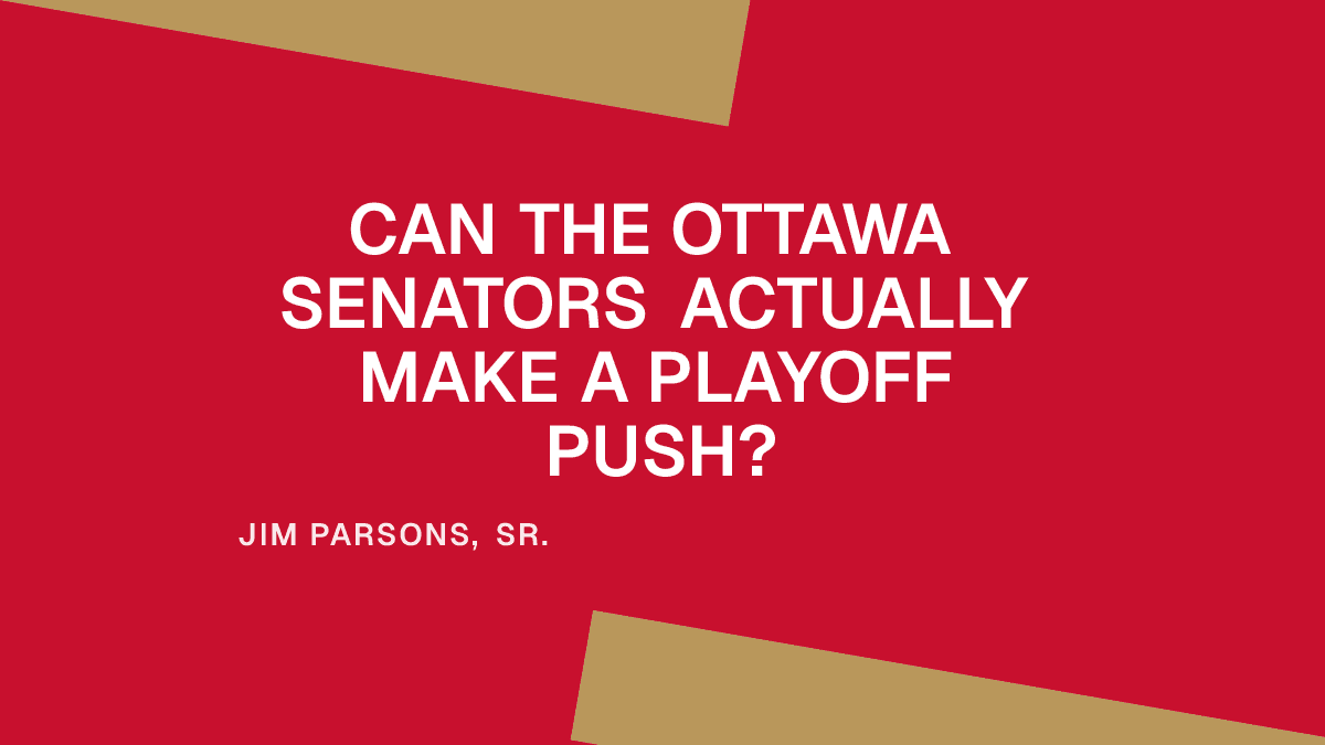 Can the Ottawa Senators Actually Make a Playoff Push?