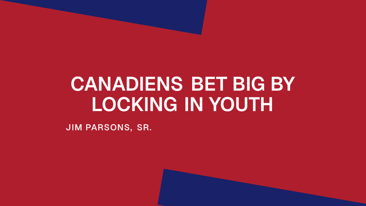 Canadiens Bet Big by Locking in Youth