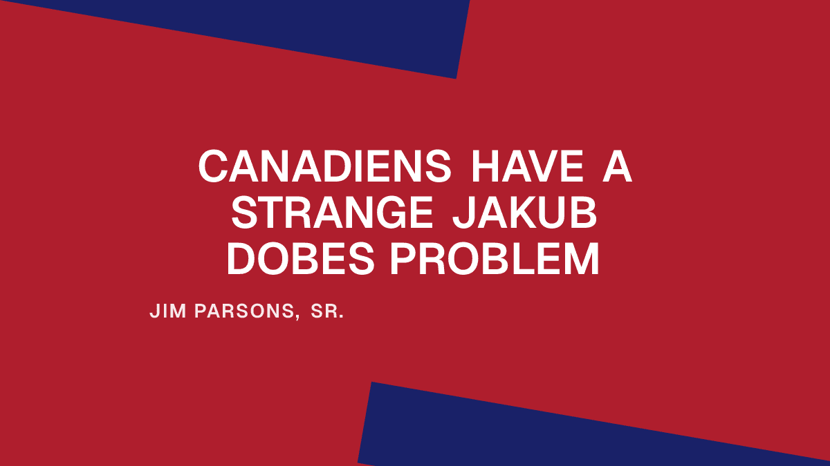 Canadiens Have a Strange Jakub Dobes Problem