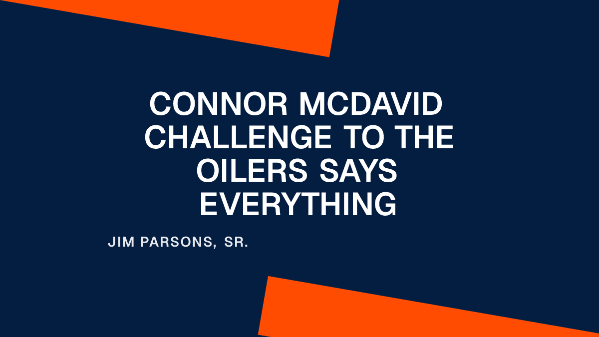 Connor McDavid's Challenge to the Oilers Says Everything Placeholder Image