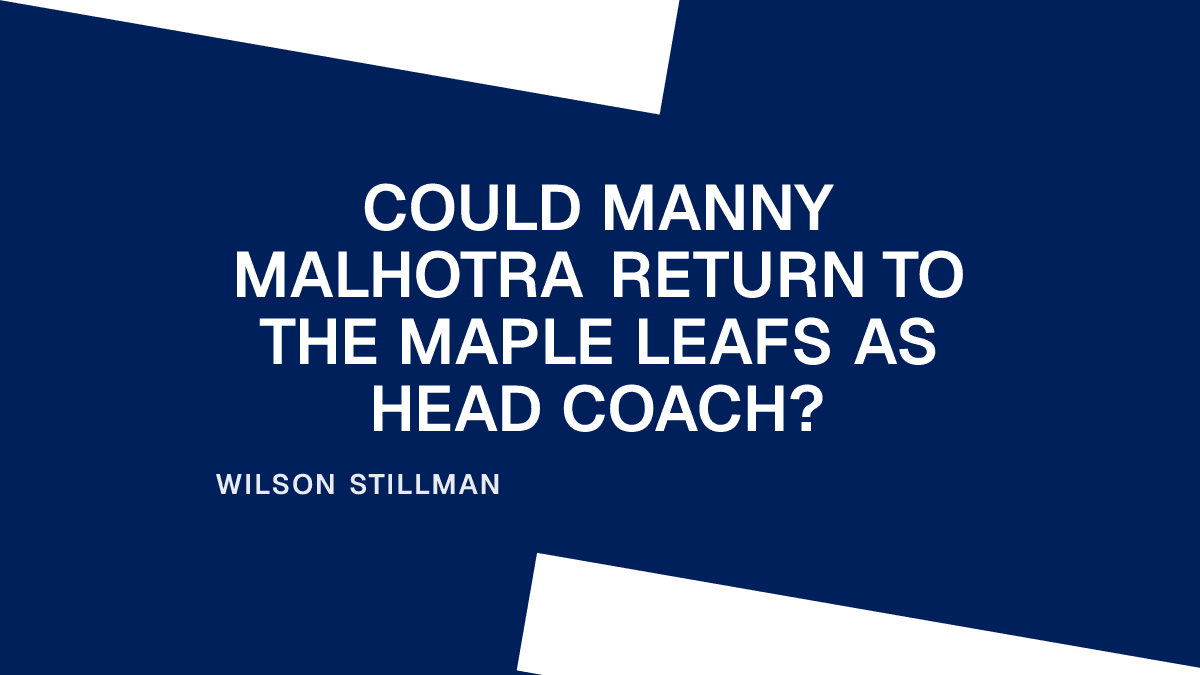 Could Manny Malhotra Return to the Maple Leafs as Head Coach? Placeholder Image
