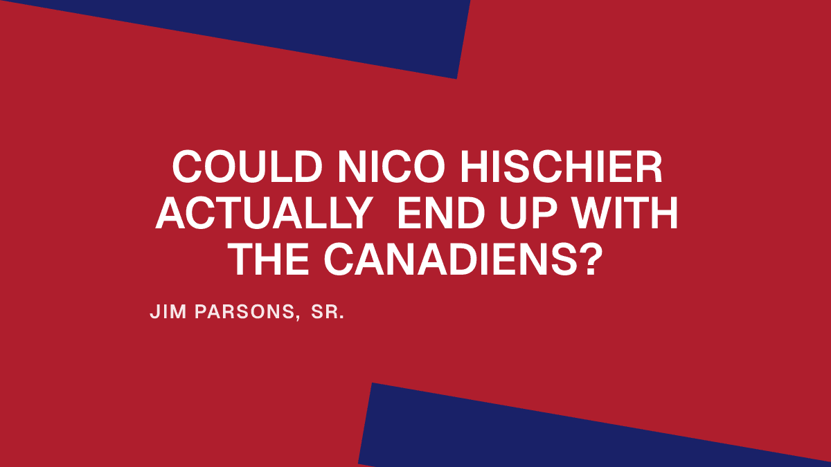 Could Nico Hischier Actually End Up with the Canadiens?