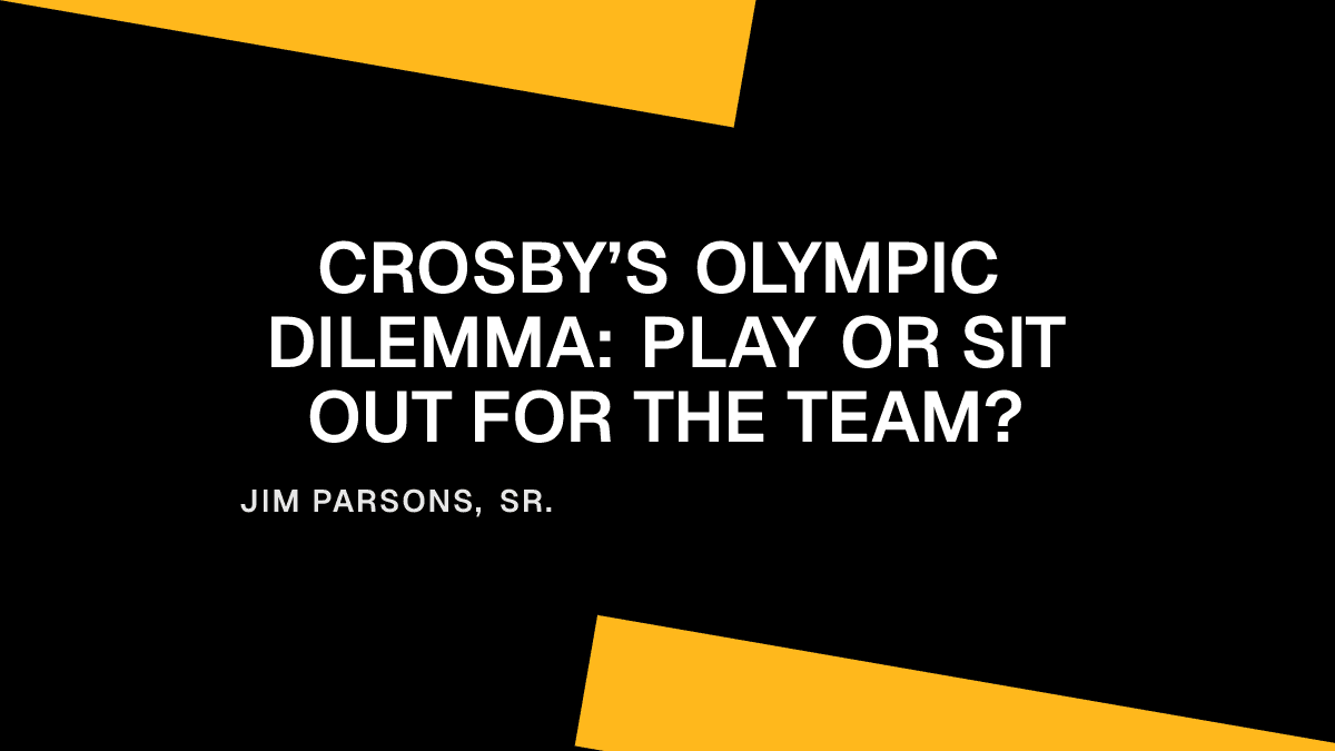 Crosby’s Olympic Dilemma: Play or Sit Out for the Team?