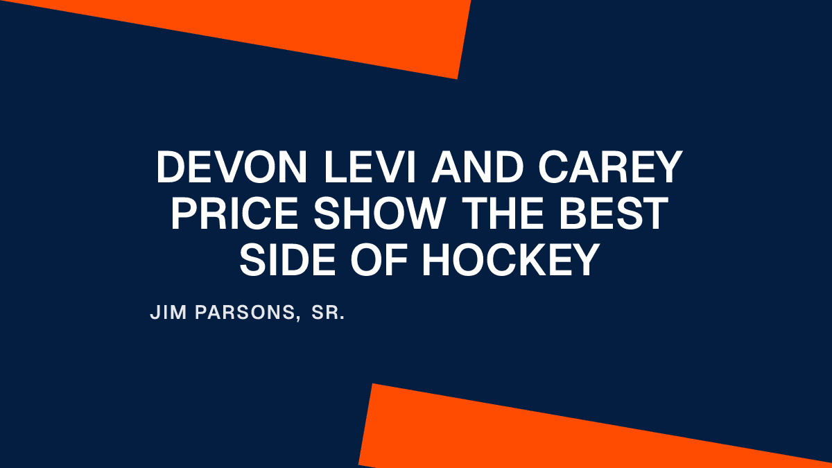 Devon Levi and Carey Price Show the Best Side of Hockey