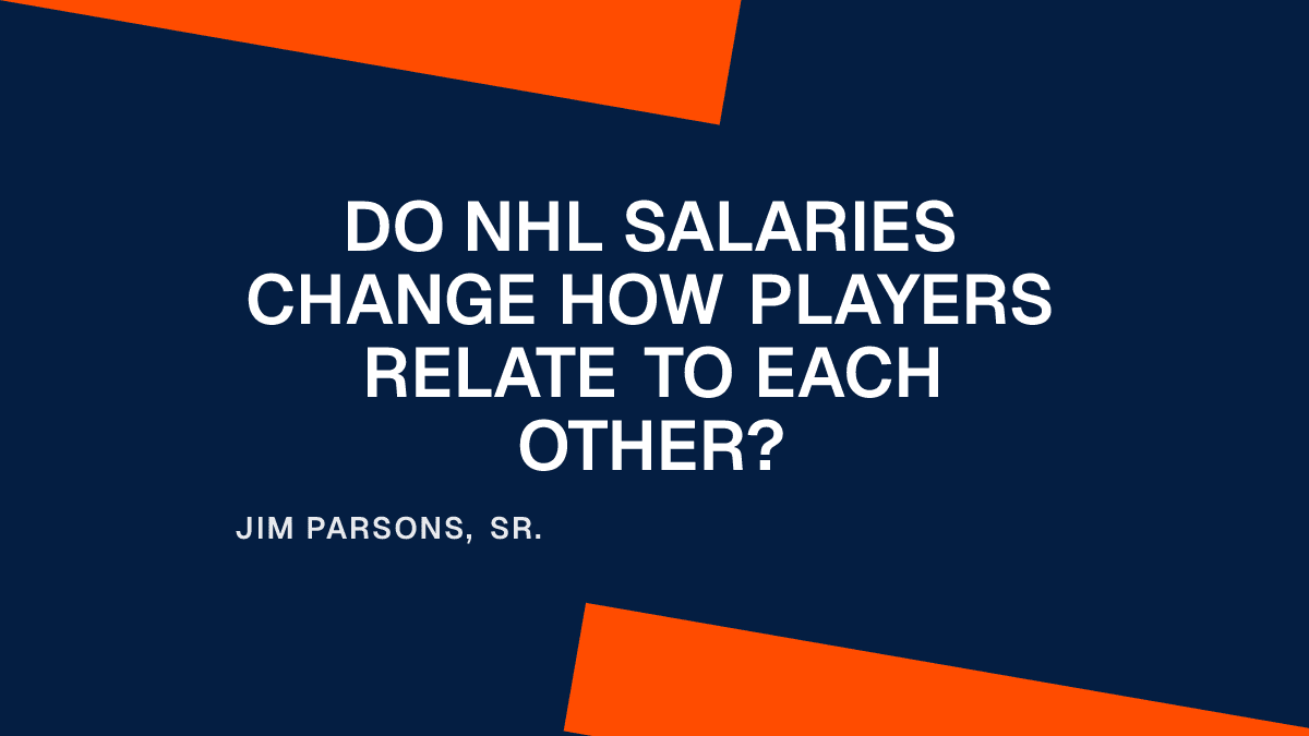 Do NHL Salaries Change How Players Relate to Each Other? Placeholder Image