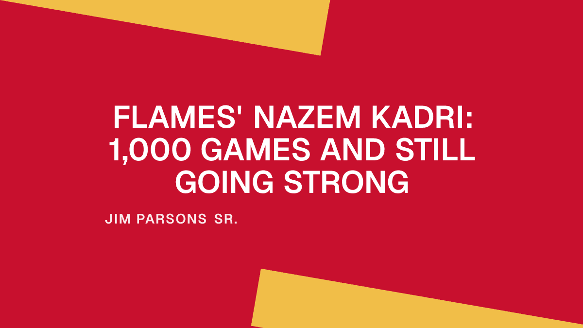 Flames' Nazem Kadri: 1,000 Games and Still Going Strong