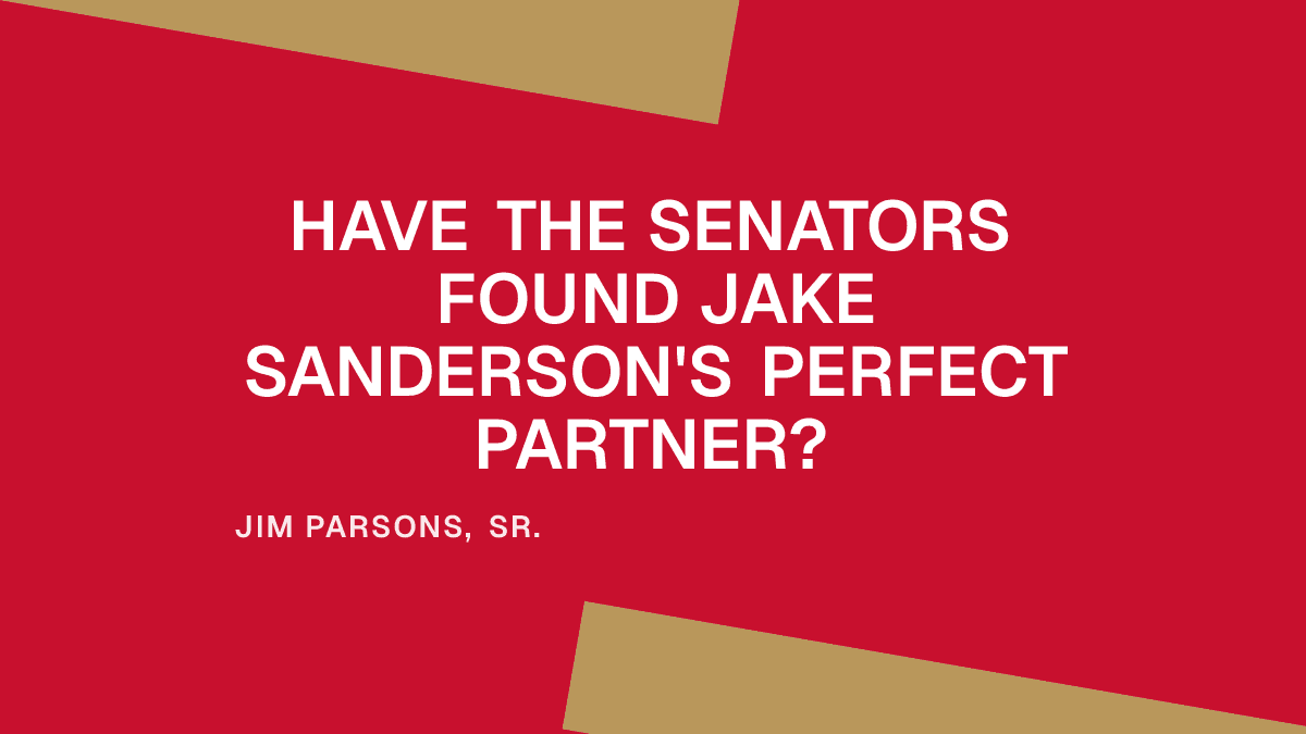 Have the Senators Found Jake Sanderson's Perfect Partner?