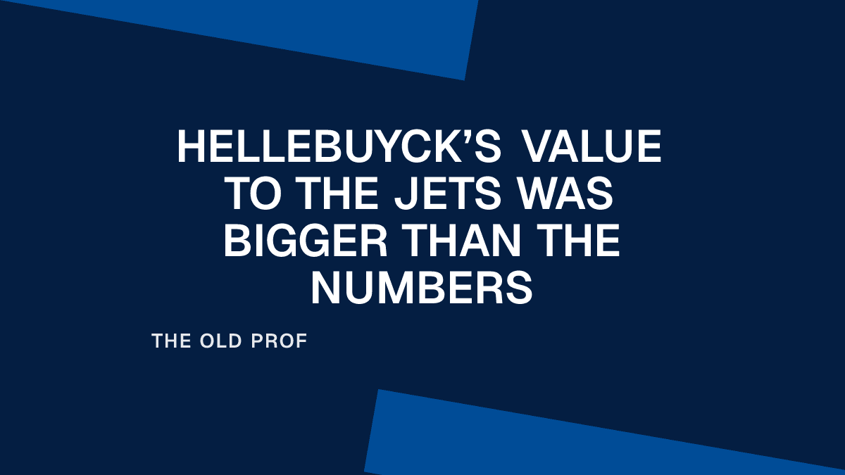 Hellebuyck’s Value to the Jets Was Bigger Than the Numbers