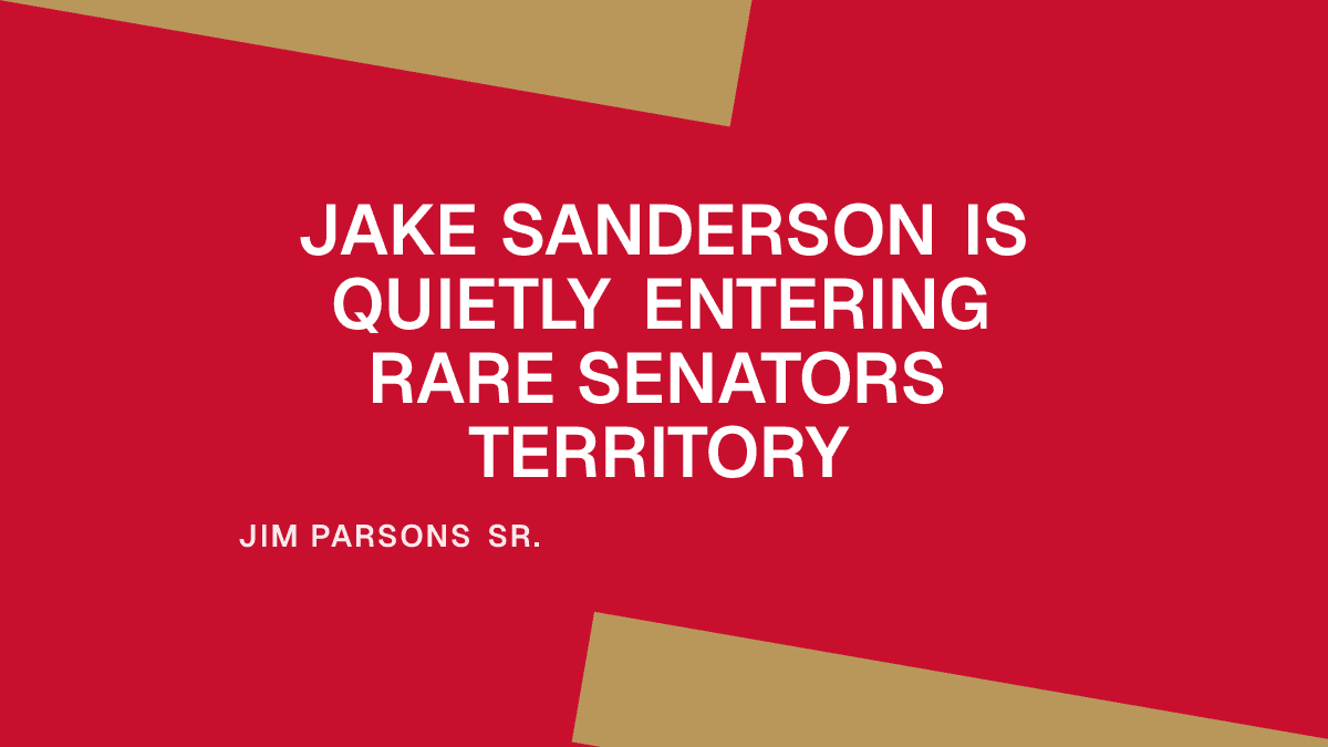Jake Sanderson Is Quietly Entering Rare Senators Territory