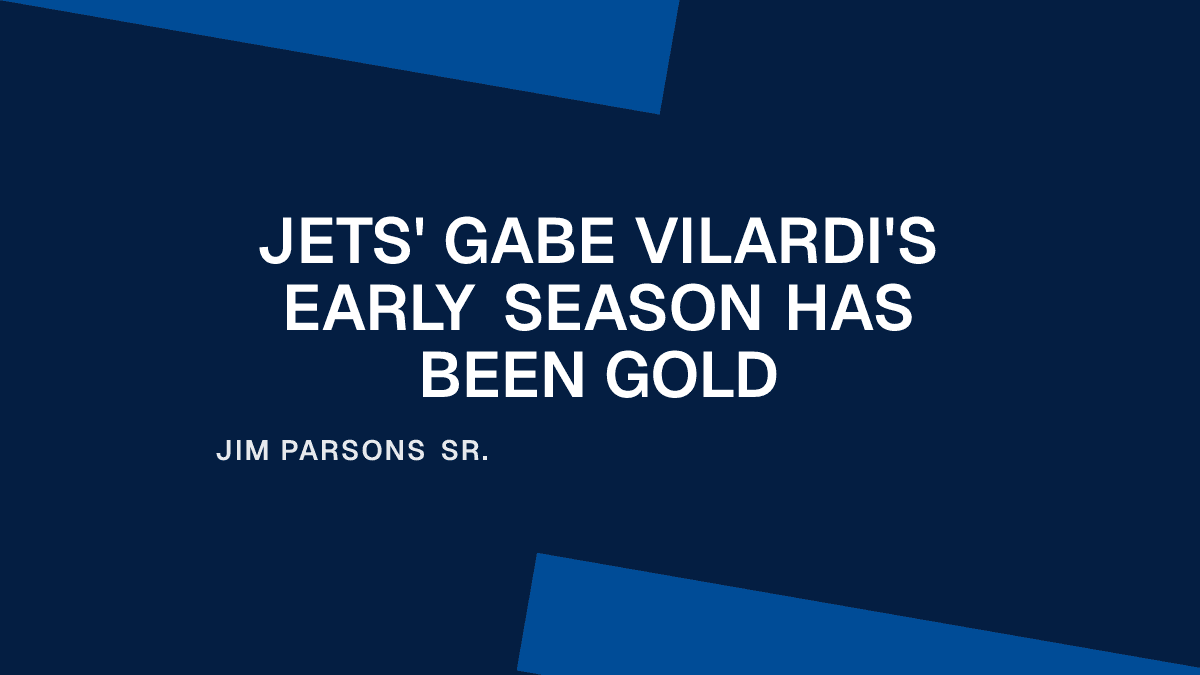 Jets' Gabe Vilardi's Early Season Has Been Gold
