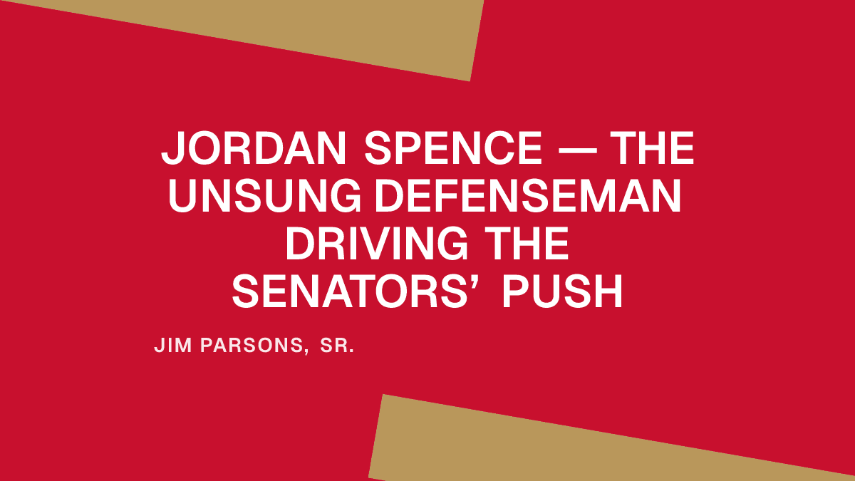 Jordan Spence — The Unsung Defenseman Driving the Senators’ Push Placeholder Image