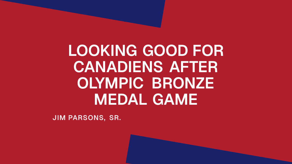 Looking Good for Canadiens After Olympic Bronze Medal Game