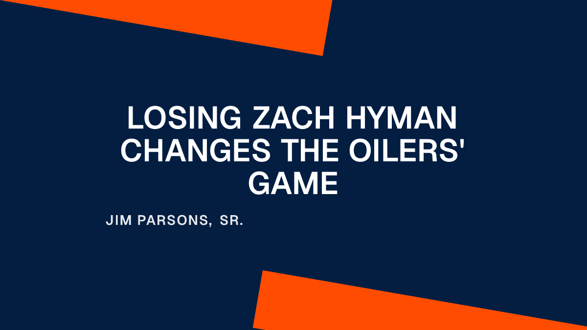 Losing Zach Hyman Changes the Oilers' Game Placeholder Image