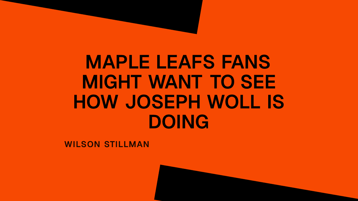 Maple Leafs Fans Might Want to See How Joseph Woll Is Doing