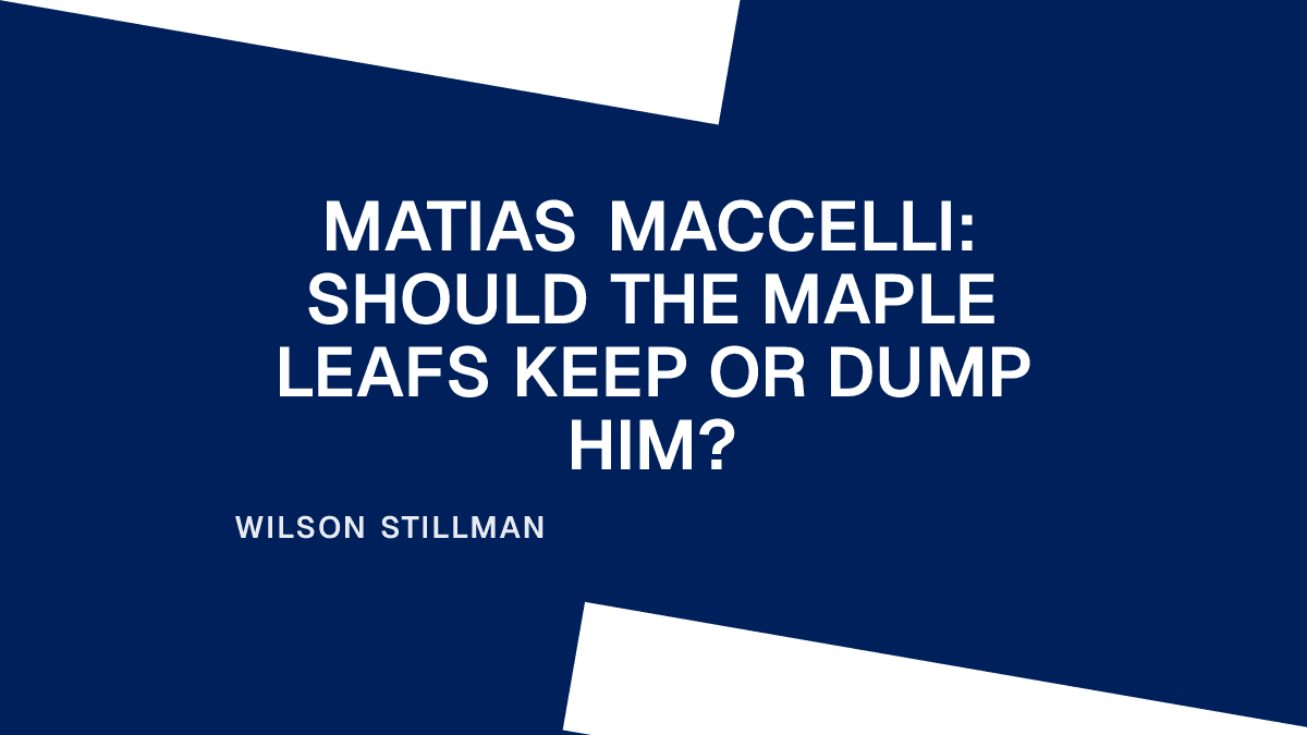 Matias Maccelli: Should the Maple Leafs Keep or Dump Him? Placeholder Image