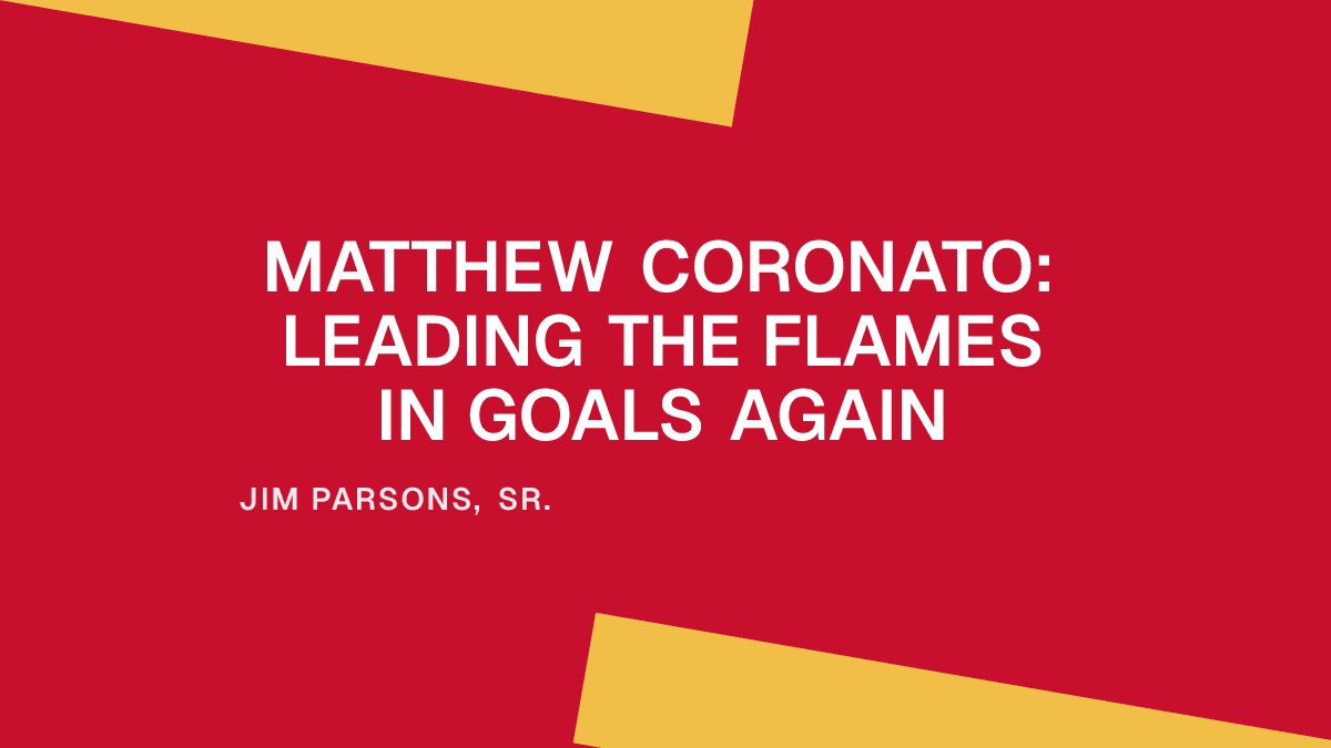 Matthew Coronato: Leading the Flames in Goals Again