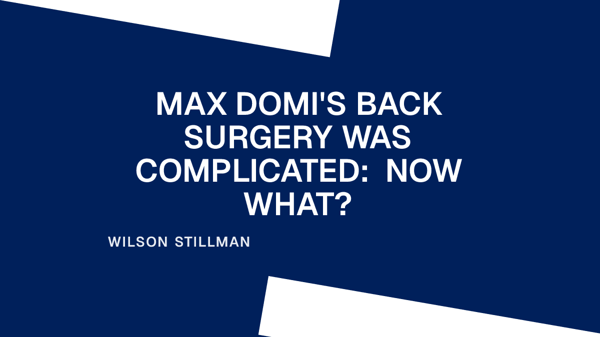 Max Domi's Back Surgery Was Complicated: Now What? Placeholder Image