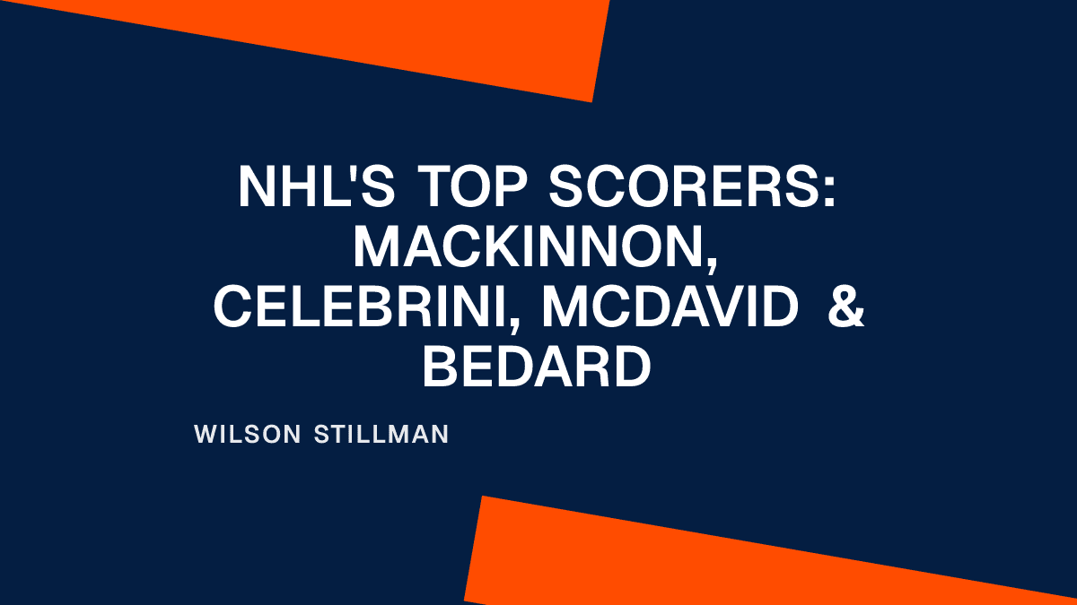 NHL's Top Scorers: MacKinnon, Celebrini, McDavid & Bedard