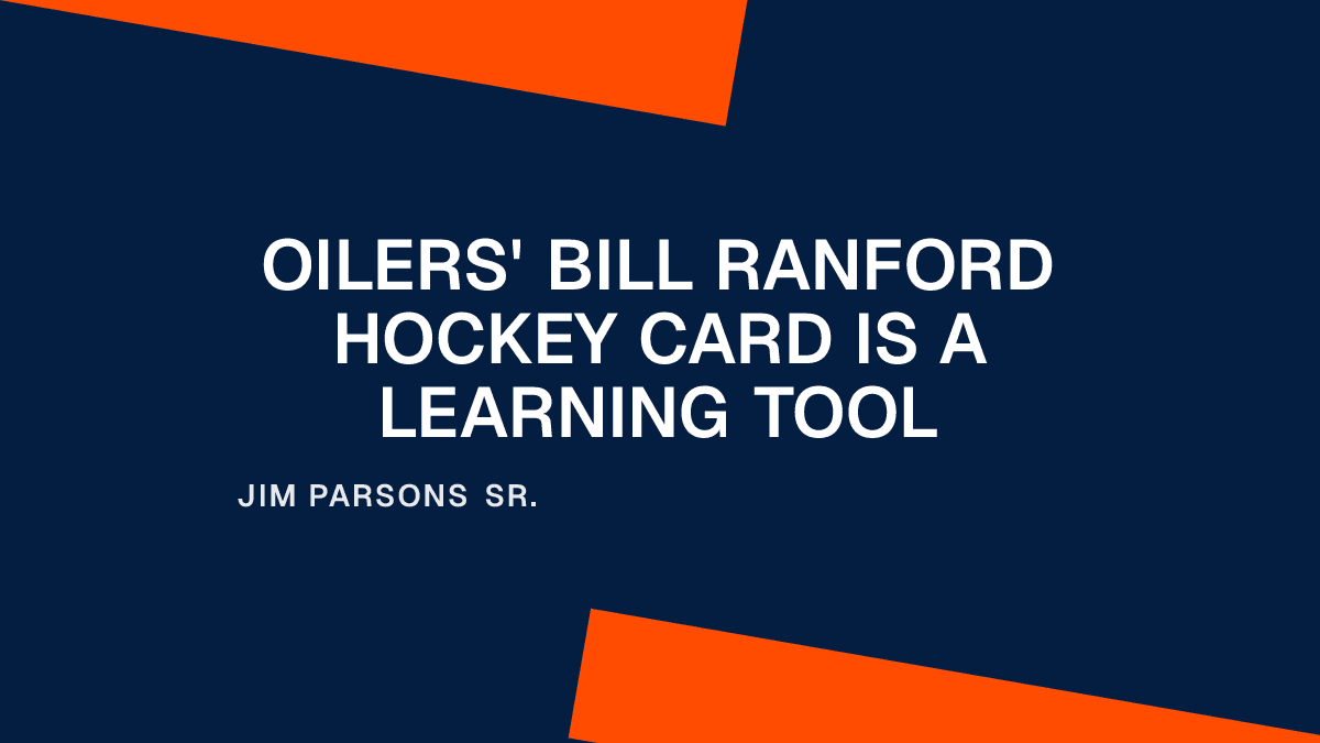 Oilers' Bill Ranford Hockey Card Is a Learning Tool