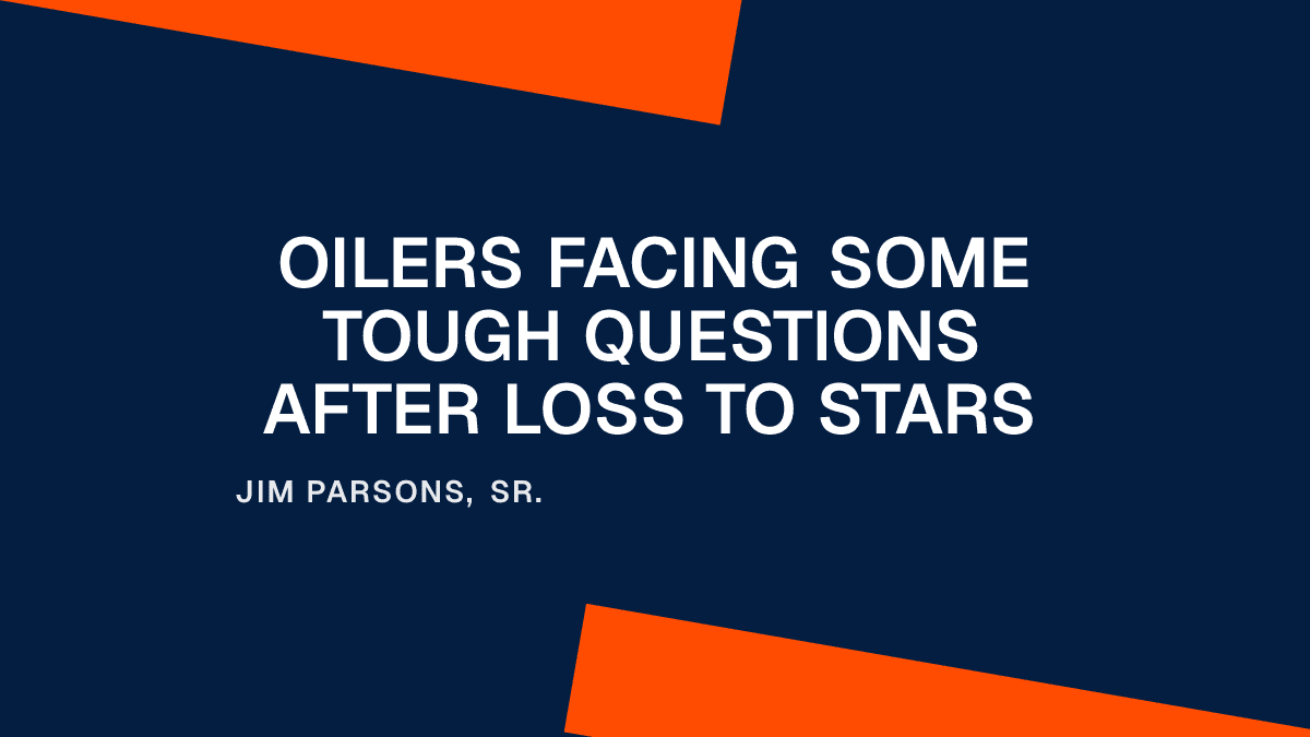Oilers Facing Some Tough Questions After Loss to Stars Placeholder Image