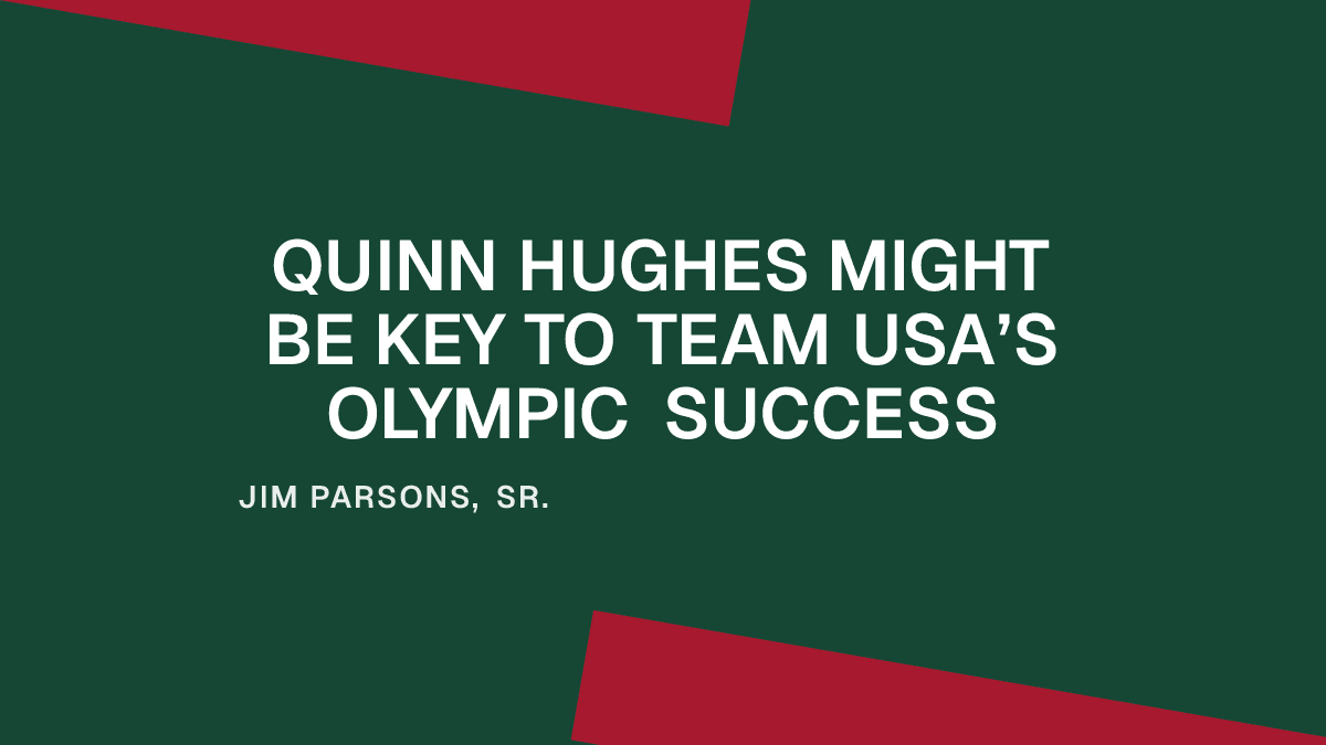 Quinn Hughes Might Be Key to Team USA’s Olympic Success