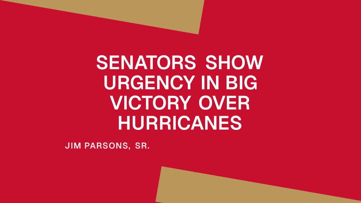 Senators Show Urgency in Big Victory Over Hurricanes Placeholder Image