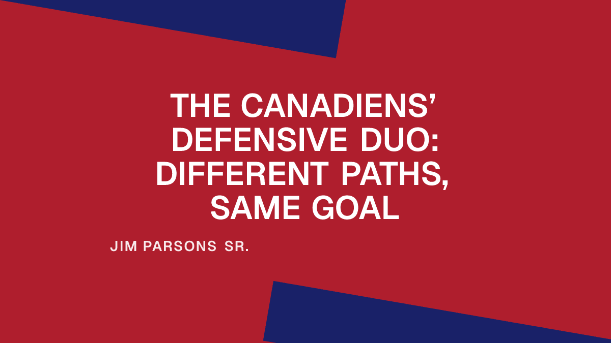 The Canadiens’ Defensive Duo: Different Paths, Same Goal