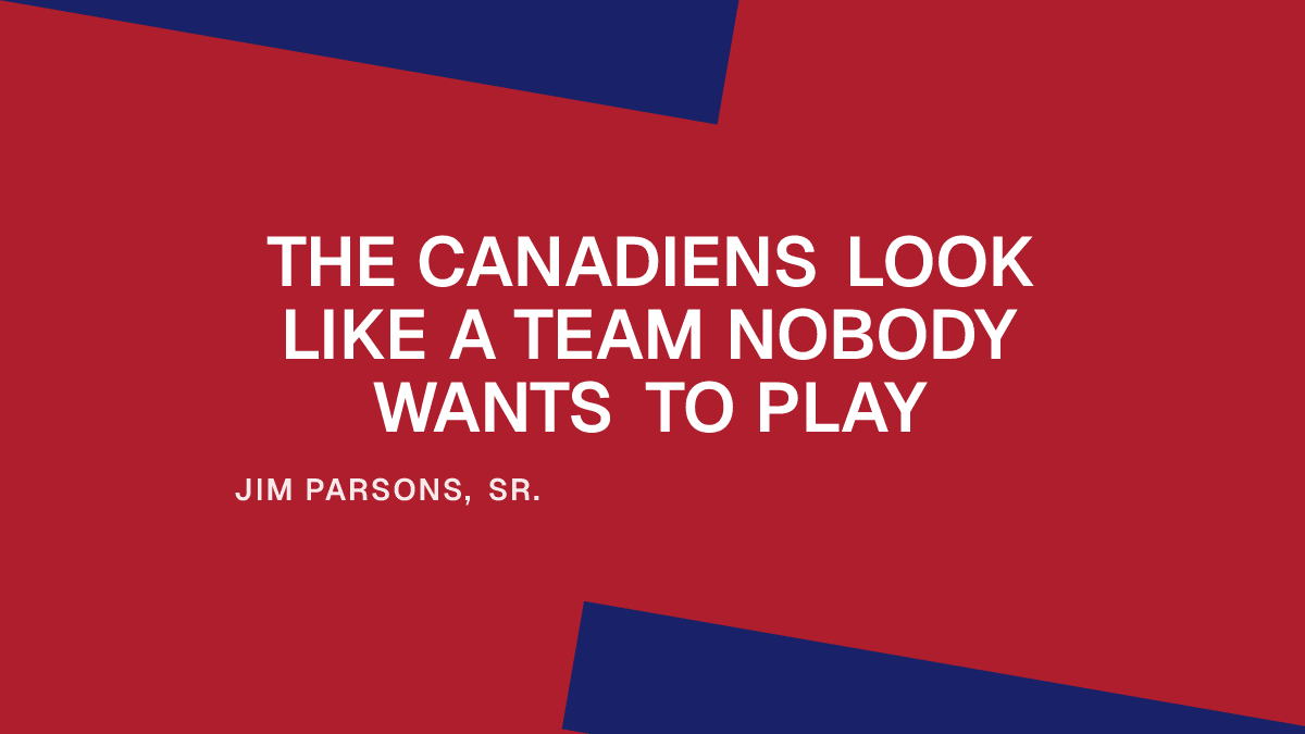 The Canadiens Look Like a Team Nobody Wants to Play Placeholder Image