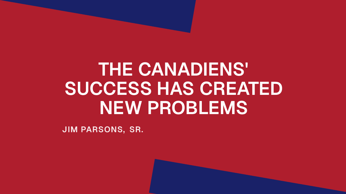 The Canadiens' Success Has Created New Problems Placeholder Image