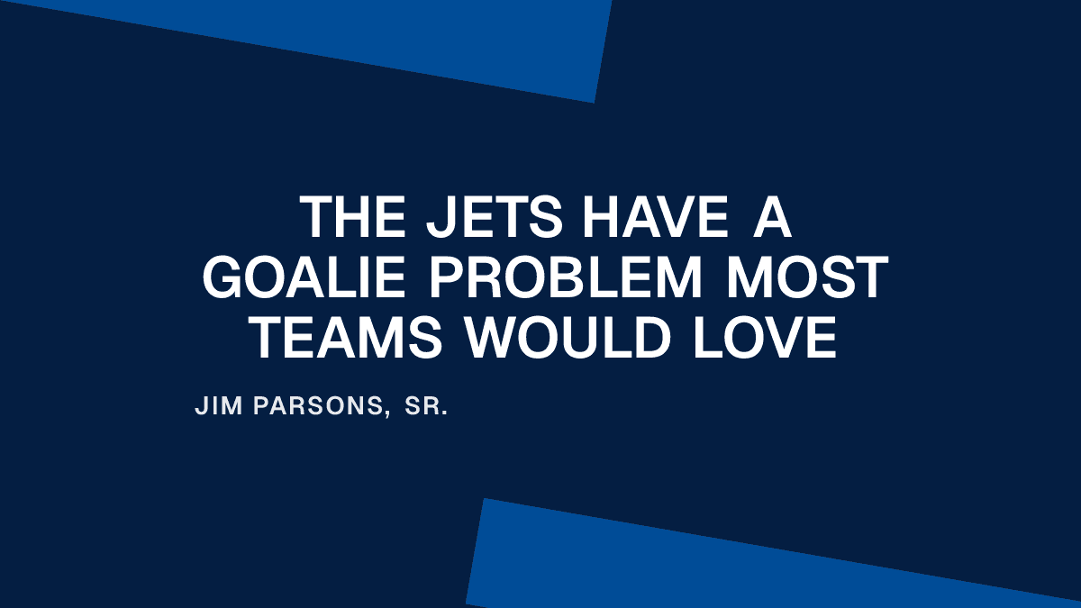 The Jets Have a Goalie Problem Most Teams Would Love