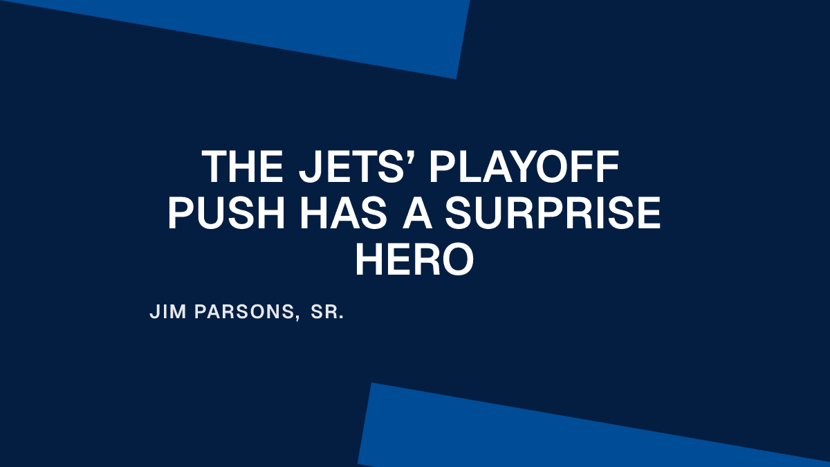 The Jets’ Playoff Push Has a Surprise Hero