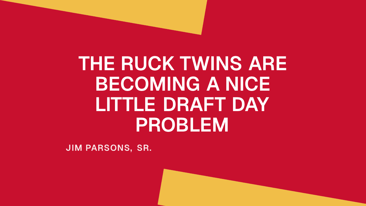 The Ruck Twins Are Becoming a Nice Little Draft Day Problem