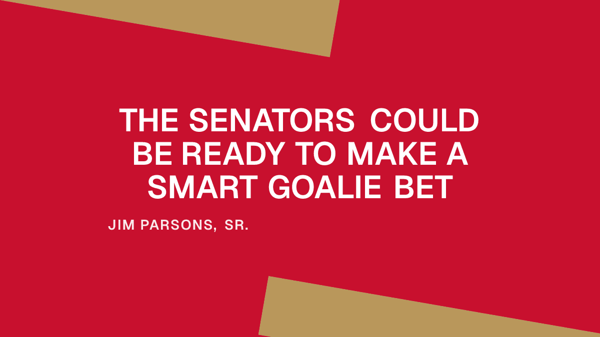 The Senators Could Be Ready to Make a Smart Goalie Bet