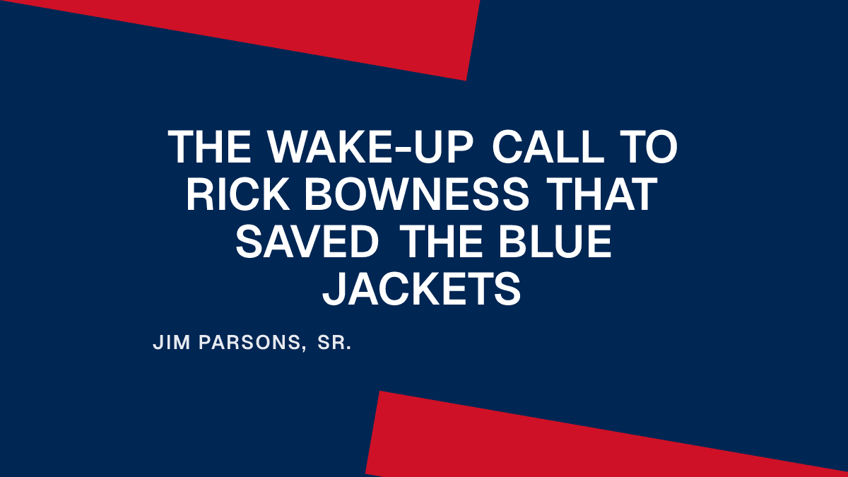 The Wake-Up Call to Rick Bowness That Saved the Blue Jackets
