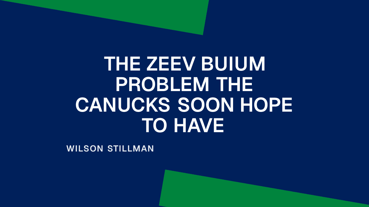 The Zeev Buium Problem the Canucks Soon Hope to Have