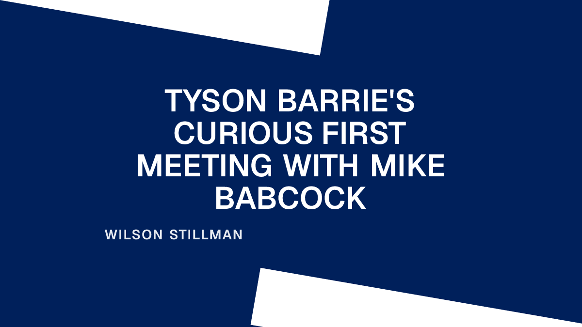 Tyson Barrie's Curious First Meeting with Mike Babcock
