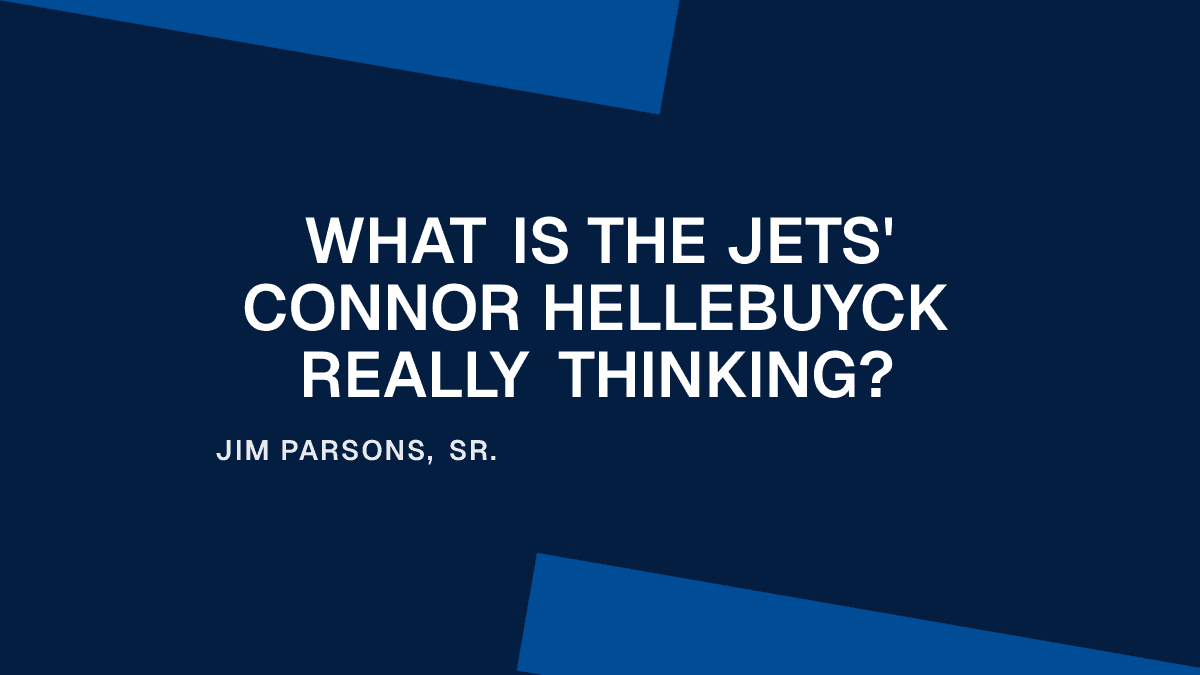 What Is the Jets' Connor Hellebuyck Really Thinking?