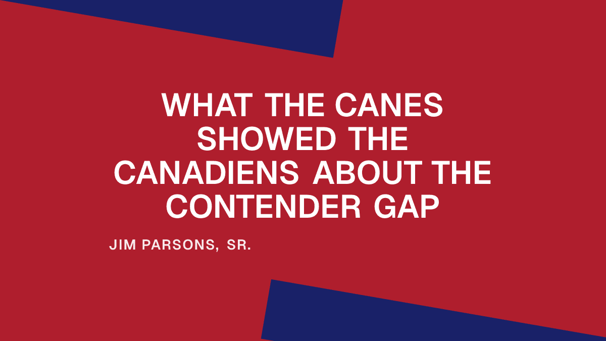 What the Canes Showed the Canadiens About the Contender Gap Placeholder Image
