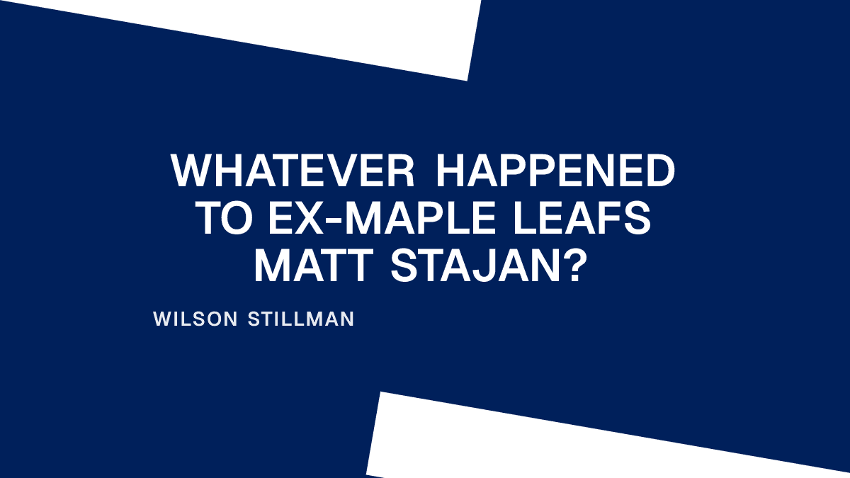 Whatever Happened to ex-Maple Leafs Matt Stajan? Placeholder Image