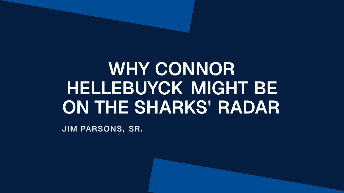 Why Connor Hellebuyck Might Be on the Sharks' Radar