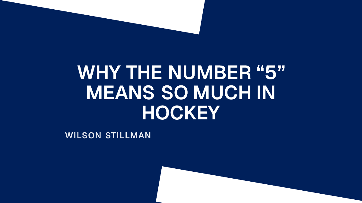 Why the Number “5” Means So Much in Hockey