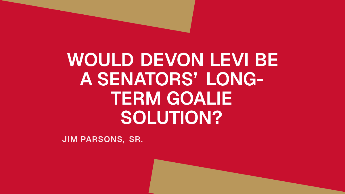 Would Devon Levi Be a Senators’ Long-Term Goalie Solution?